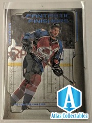 1999-00 Upper Deck Fantastic Finishers #FF10 Peter Forsberg Avalanche Card